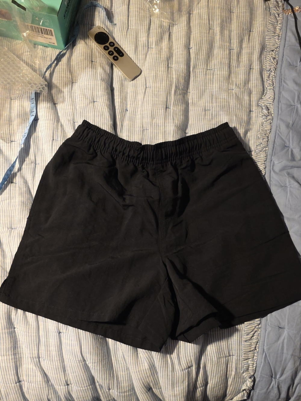TNA Women's Black Elastic Waist Bermuda Shorts